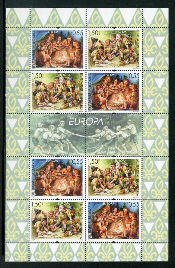 Bulgaria Scott #4428c MNH PANE Europa Scouting Centenary CV$18+ 463860