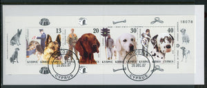 Cyprus Scott #1044a USED BOOKLET Dogs FAUNA CV$8+ 463866