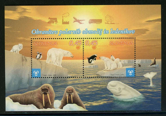 Slovenia Scott #785 MNH S/S Preservation of Polar Glaciers $$ 463891