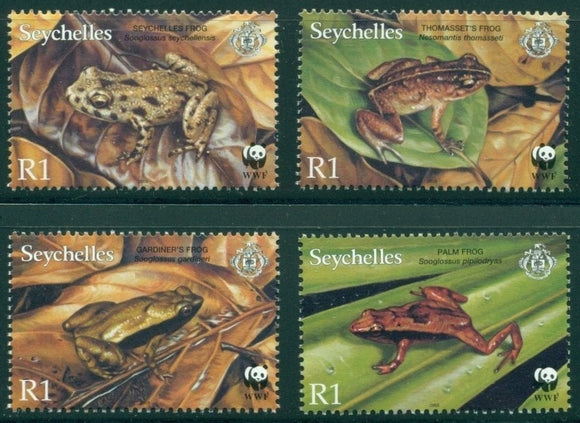 Seychelles Scott #831-834 MNH Worldwide Fund for Nature Fauna WWF CV$4+