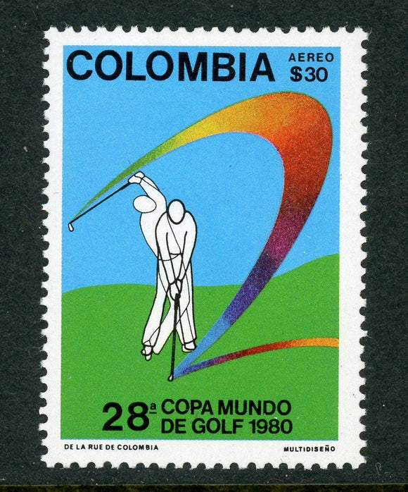 Colombia Scott #C695 MNH World Golf Cup Cajica CV$4+