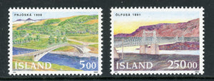 Iceland Scott #754-755 MNH Bridges CV$8+