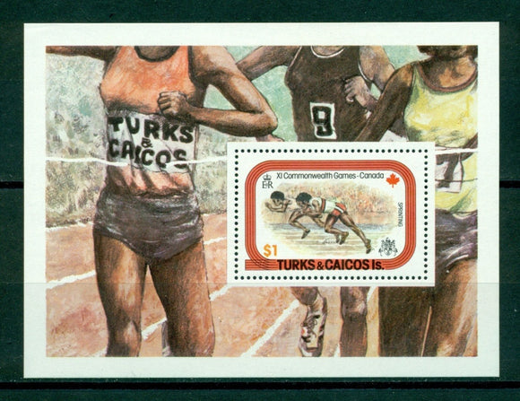 Turks & Caicos Islands Scott #359 MNH S/S 11th Commonwealth Games $$