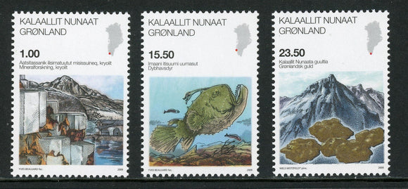 Greenland Scott #552-554 MNH Science in Greenland CV$16+