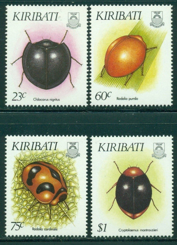Kiribati Scott #607-610 MNH Insects FAUNA CV$8+