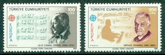 Turkey Scott #2313-2314 MNH Europa 1985 Composers and Music CV$25+