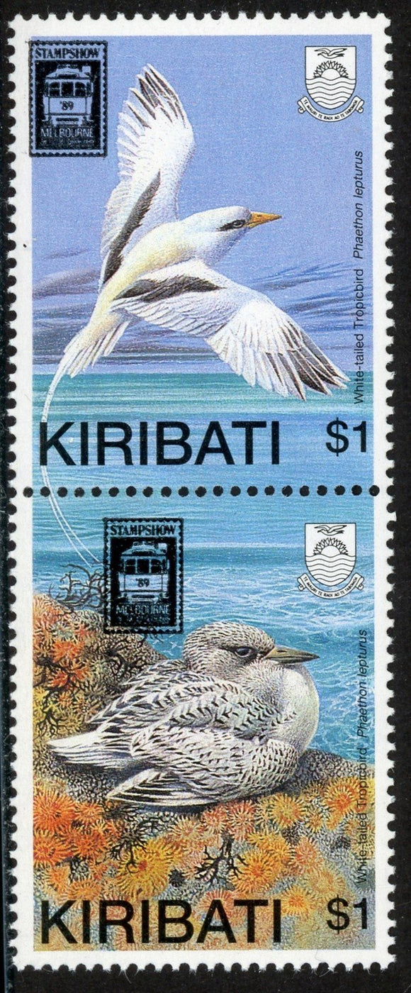Kiribati Scott #525a MNH PAIR Birds FAUNA CV$6+