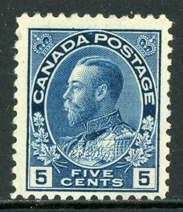 Canada Scott #111 MNG King George V 5c dark blue CV$175+