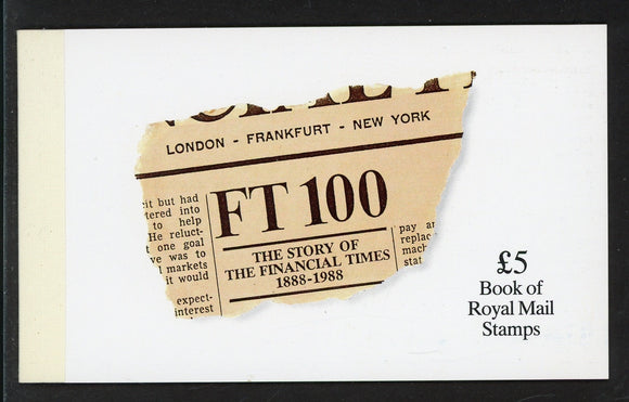 Great Britain Scott #BK152 PRESTIGE BOOKLET 1995 The Financial Times CV$32+