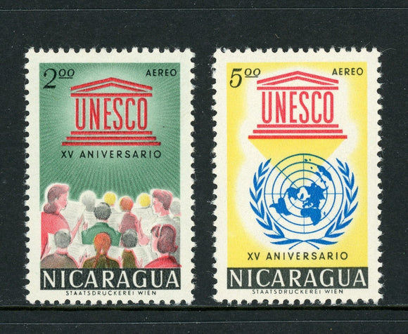 Nicaragua Scott #C502-C503 MNH UNESCO 25th ANN $$