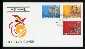 Papua New Guinea Scott #771-773 FIRST DAY COVER South Pacific Games $$