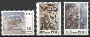 Peru Scott #C387-C389 MNH Paintings ART CV$9+