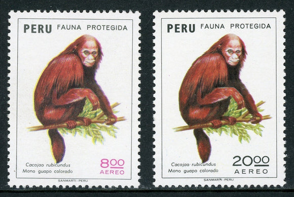 Peru Scott #C411-C412 MNH Protected Animals FAUNA CV$3+
