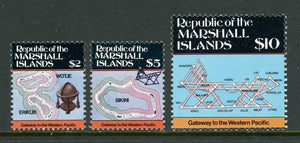 Marshall Islands Scott #107-109 MNH Maps and Navigational Instruments CV$30+