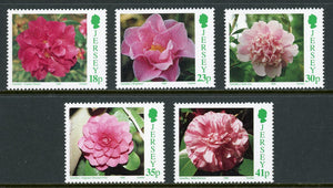 Jersey Scott #703-707 MNH Int'l Camellia Society FLORA CV$5+