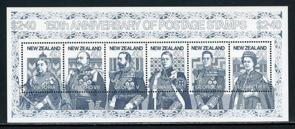 New Zealand Scott #1003 MNH S/S 1st Postage Stamps 150th ANN CV$5+
