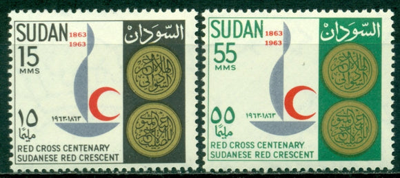 Sudan Scott #162-163 MNH Red Cross Centenary $$