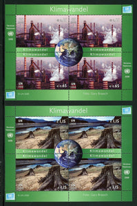 UN-Vienna Scott #434-435 MNH S/S Climate Change CV$25+