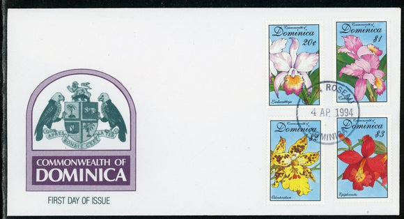 Dominica Scott #1667//1673 FIRST DAY COVER Orchids Flowers FLORA $$