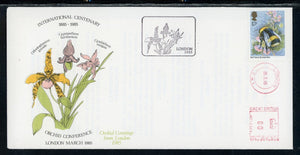 Great Britain Scott #1098 FIRST DAY COVER Orchid Conf. FLORA Bee's Insects $$