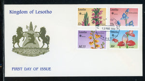 Lesotho Scott #756//763 FIRST DAY COVER Orchids Flowers FLORA $$