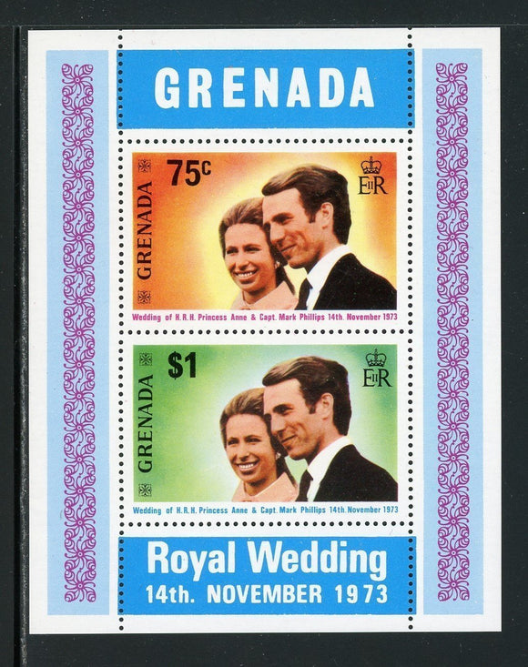 Grenada Scott #517a MNH S/S Princess Anne and Mark Philips Wedding $$
