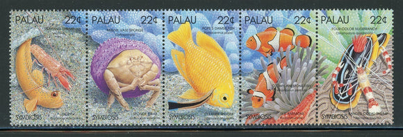 Palau Scott #182a MNH STRIP World Ecology Rachel Carson FAUNA CV$3+