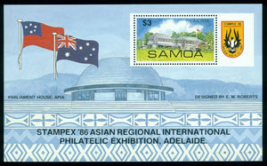 Samoa Scott #679 MNH S/S STAMPEX '86 Adelaide CV$6+