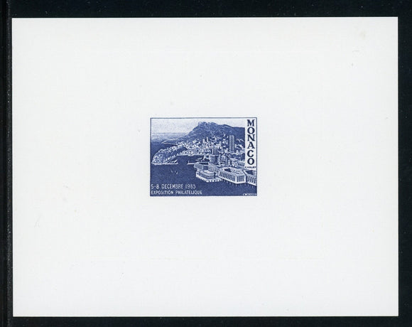 Monaco OS #10 Epreuve de Luxe 1985 Philatelic Exposition $$