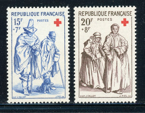 FRANCE Semi-Postal MNH: Scott #B318-B319 Red Cross Issue 1957 CV$8+