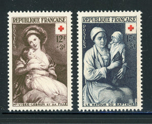 FRANCE Semi-Postal MNH: Scott #B282-B283 Red Cross Issue 1953 CV$17+
