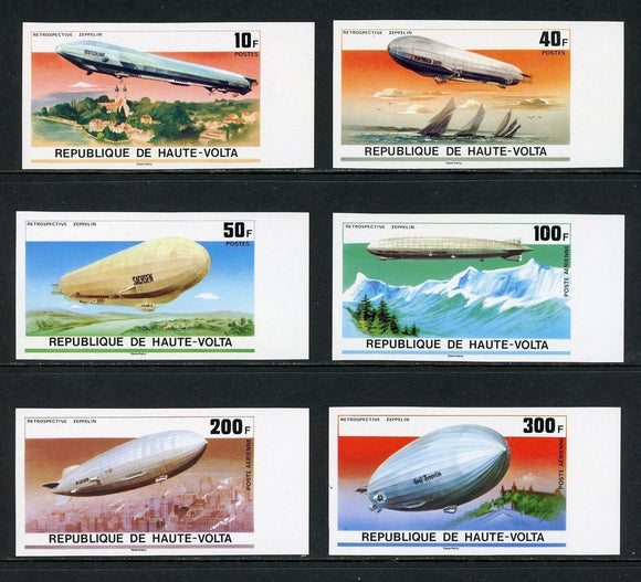Burkina Faso Scott #395//C236 IMPERF MNH 75th ANN of Zeppelin $$