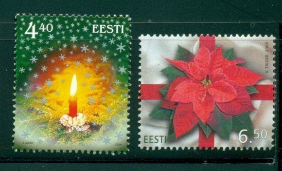 Estonia Scott #499-500 MNH Christmas 2004 $$