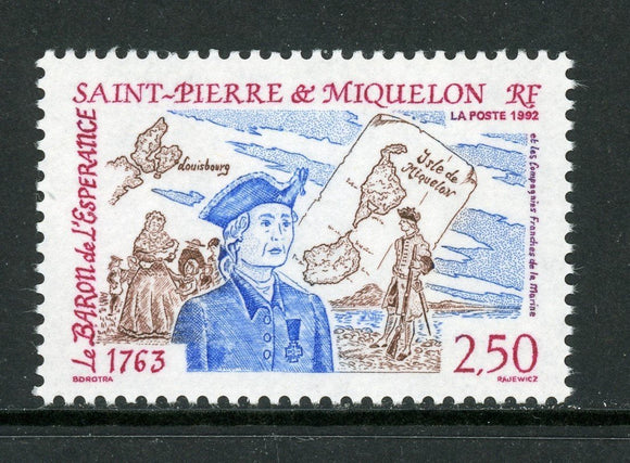 St. Pierre & Miquelon Scott #584 MNH Le Baron de L'Esperance $$