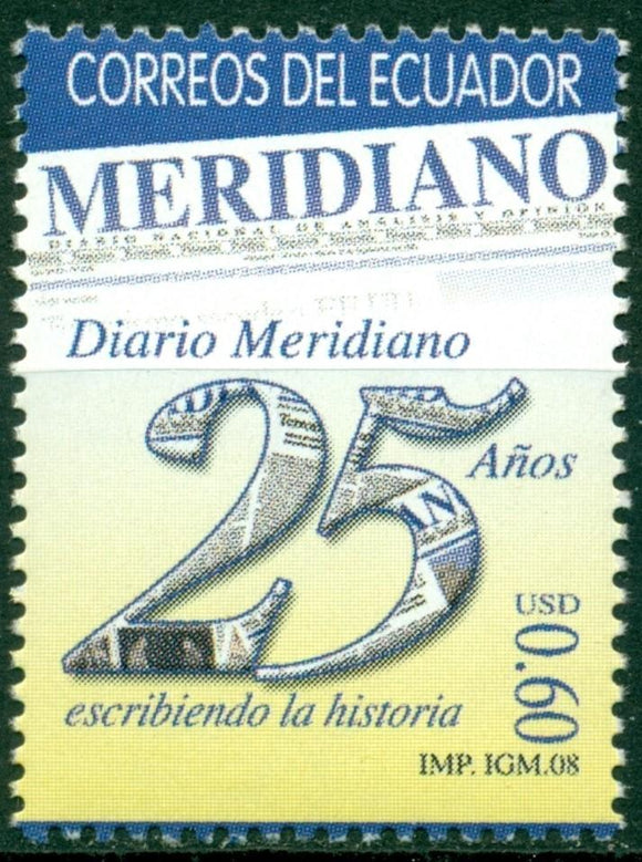 Ecuador Scott #1937 MNH Meridiano Newspaper $$