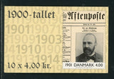 Denmark Note after Scott #1169 MNH BOOKLET COMPLETE Prof Deuntzer CV$14+