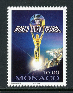 Monaco Scott #2082 MNH World Music Awards CV$4+