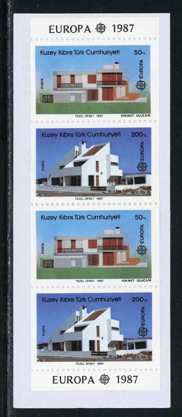 Northern Cyprus Scott #205a MNH BOOKLET COMPLETE Europa 1987 CV$20+