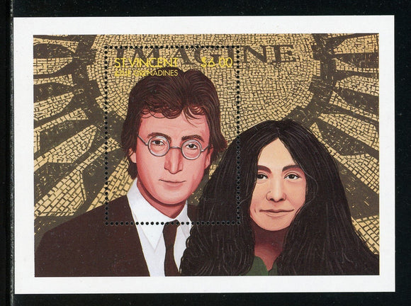 St. Vincent Grenadines Scott #2212 MNH S/S Portrait of John Lennon $6 CV$6+
