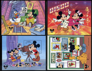 St. Vincent Scott #1993-1996 MNH S/S Mickey Mouse Portrait Gallery CV$28+