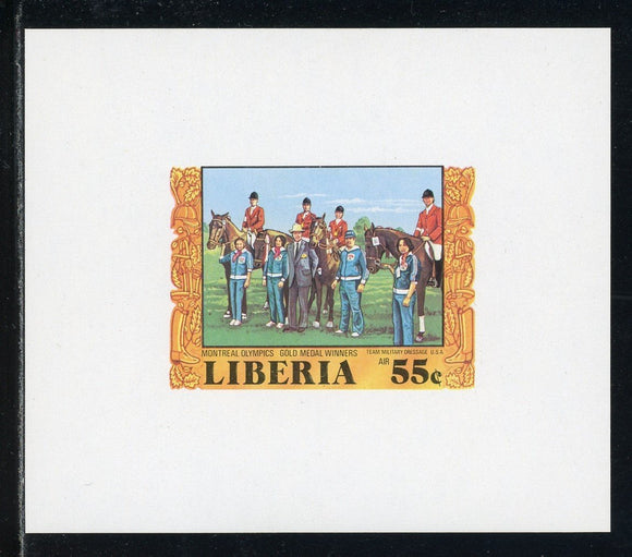 Liberia Scott #C216 MNH PROOF OLYMPICS 1976 Montreal Dressage $$