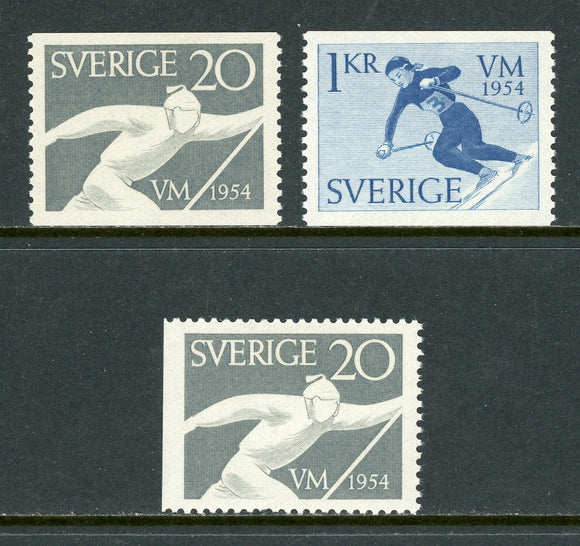 Sweden Scott #462-464 MNH World Ski Championships SPORTS CV$10+