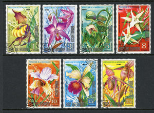Equatorial Guinea Michel #1014-1020 CTO Flowers Orchids FLORA $$