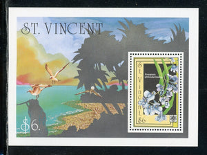 St. Vincent Scott #1370 MNH S/S Orchids Flowers FLORA CV$8+