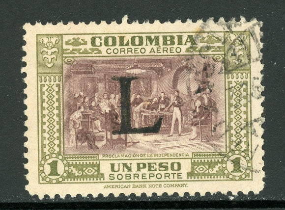 Colombia Scott #C182 U OVPT L on Independence Proclamation CV$4+