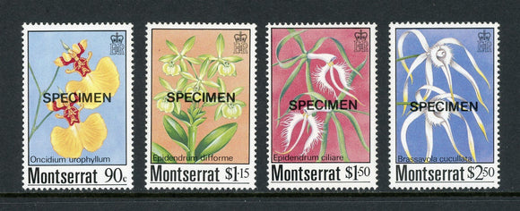 Montserrat Scott #554-557 MNH SPECIMEN Flora/Flowers Orchids $$