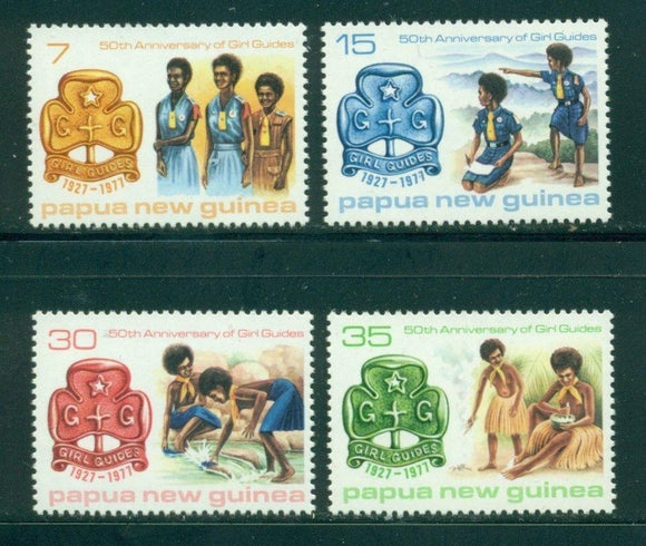 Papua New Guinea Scott #470-473 MNH Papua New Guinea Girl Guides ANN $$