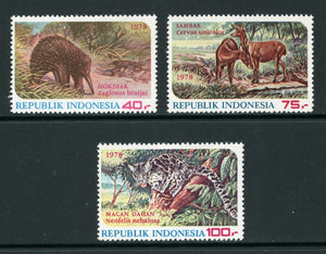 Indonesia Scott #1033-1035 MNH Wildlife Protection FAUNA CV$6+
