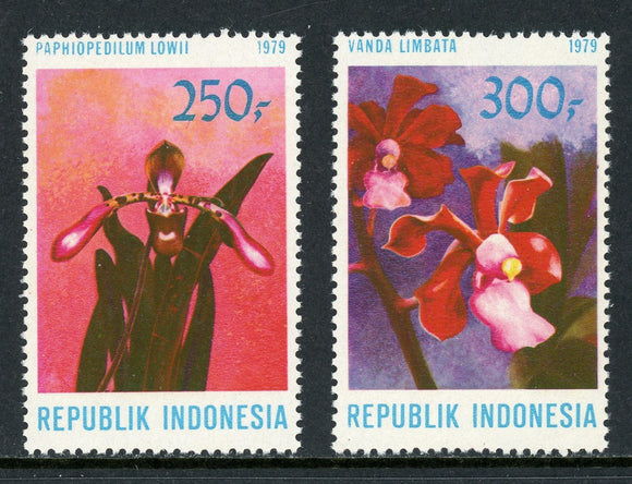 Indonesia Scott #1047b MNH Orchids Flowers FLORA STAMPS ONLY $$