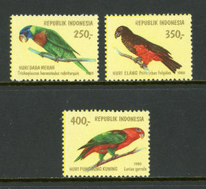 Indonesia Scott #1106Ab-d MNH Birds FAUNA CV$21+